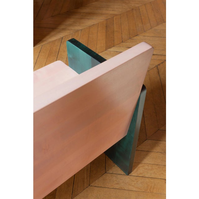 Arcadia Bench, Albane Salmon For Sale - Image 12 of 15