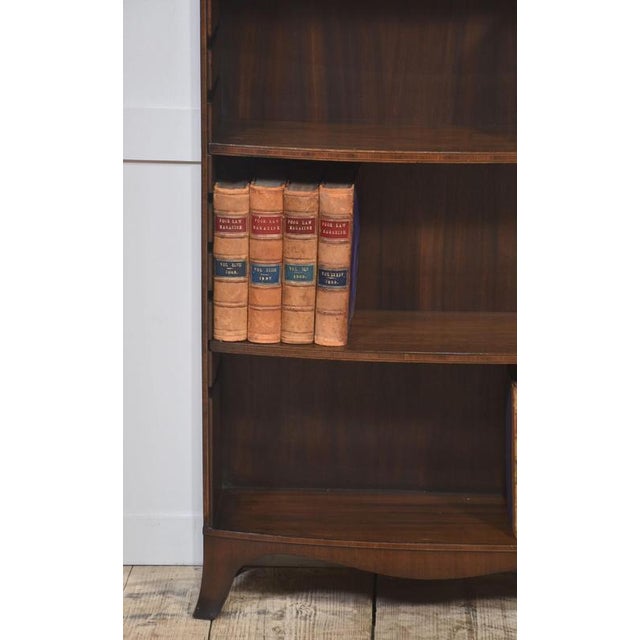 Mahogany Inlaid Open Bookcase, 1890s For Sale - Image 4 of 13