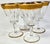Early 20th Century Gold Encrusted Hollywood Regency Goblets- Set of Four For Sale - Image 5 of 10