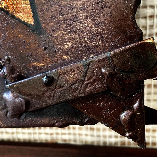 Danish Brutalist Metal Wall Sculpture by Henrik Horst, 1970s For Sale - Image 10 of 18