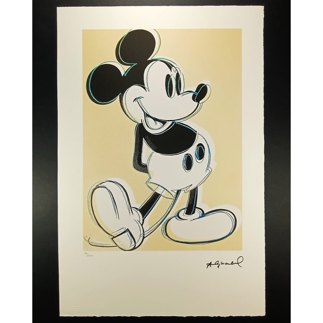 Andy Warhol "Mickey Mouse" Limited Series Lithograph by Leo Castelli New York. License: Andy Warhol LTD Foundation....