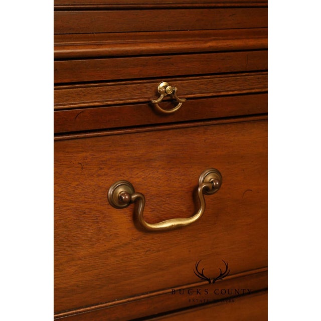 Kittinger Mahogany 10 Drawer Chippendale Style Chest-on-Chest Tall Dresser For Sale - Image 14 of 18