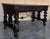 19th Century Spanish Two Faces Baroque Style Oak Library Table or Desk For Sale - Image 12 of 18