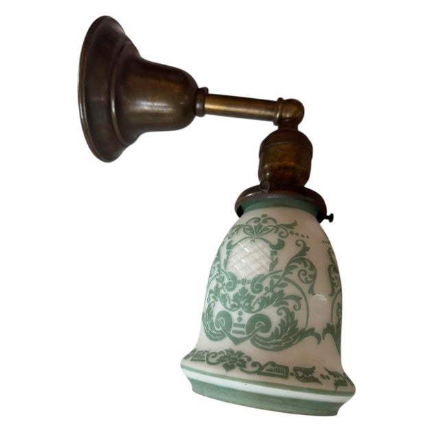 Antique Wall Sconce With Damask Design For Sale In Los Angeles - Image 6 of 6