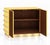 Butter Yellow Murano Glass Cabinet with Brass Plinth from Justfurnituress SRL For Sale - Image 4 of 9