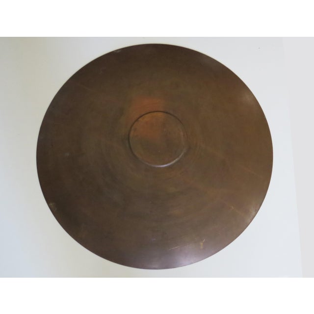 Vintage 1970s Lee and Naomi Peck Large Wall Art Metal Charger Signed by Both Artists For Sale - Image 9 of 10