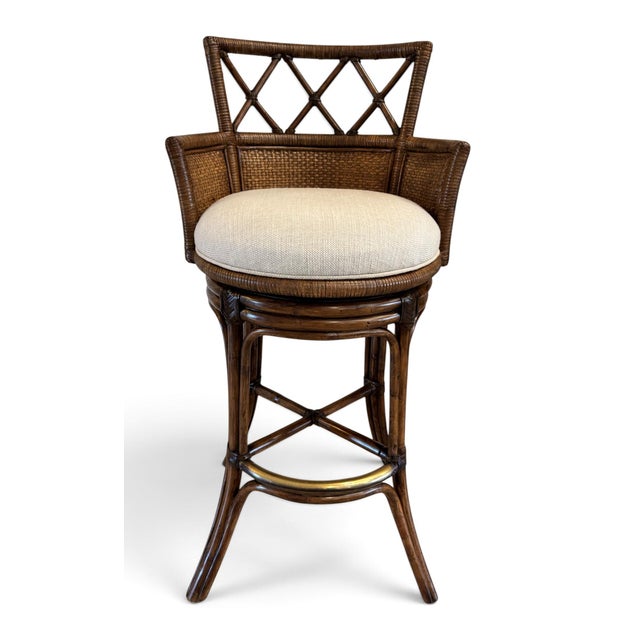 Lexington Tommy Bahama Bali Hai Kamala Bay Swivel Bar Stools, a Pair For Sale - Image 11 of 18