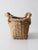 Vintage Woven Basket With Handles For Sale - Image 6 of 13