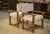 Brutalist Armchairs in Oak and Ecru Boucle Fabric, 1950s, Set of 2 For Sale - Image 4 of 14