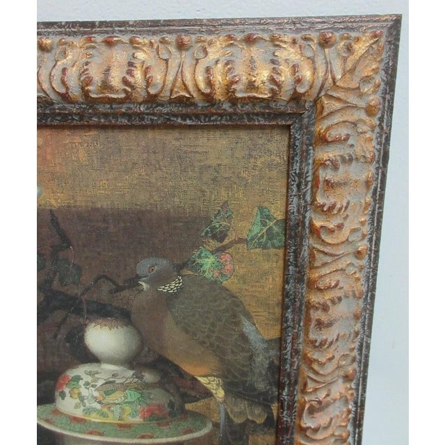 Paint 1980s Shadow Catchers French Regency Still Life Frame Art Print Gold Oil Painting For Sale - Image 7 of 8