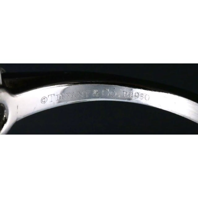 1972 Tiffany & Co Platinum Sapphire and Diamond Cluster Ring For Sale - Image 12 of 14
