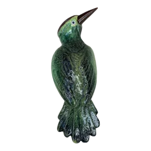 Terracotta Majolica Bird Woodpecker Bavent Normandy