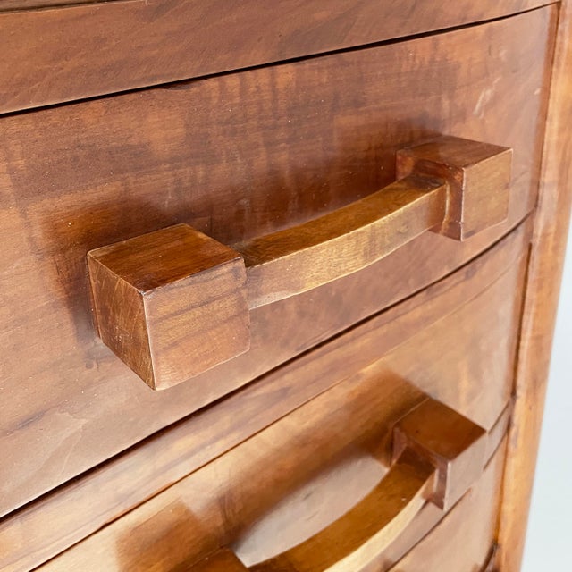 Italian Art Deco Chest of Drawers in Wood, 1930s For Sale - Image 9 of 18