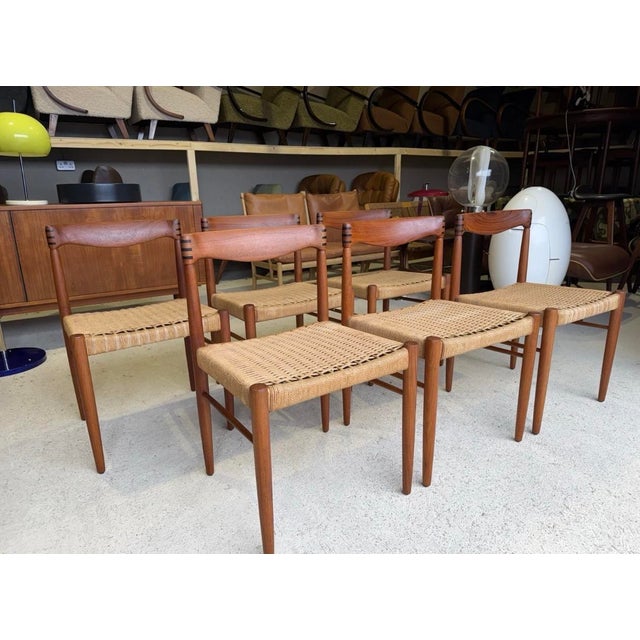 Vintage Danish Teak Dining Chairs by H.W. Klein for Bramin, 1960s, Set of 6 For Sale - Image 6 of 18