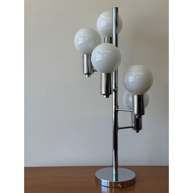 1970s Vintage Pair of Robert Sonneman Style Waterfall Lamps For Sale - Image 5 of 9
