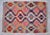 Textile Handmade Turkish Kilim Rug Diamond Pattern Area Rug - 3'7" X 4'10" For Sale - Image 7 of 13