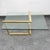 Metal Mid Century Modern Coffee Table Square Large Brass Gold Glass 80s Vintage MCM For Sale - Image 7 of 12