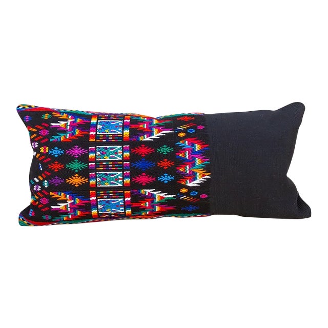 Vintage Mayan Brocade Xoc Pillow For Sale