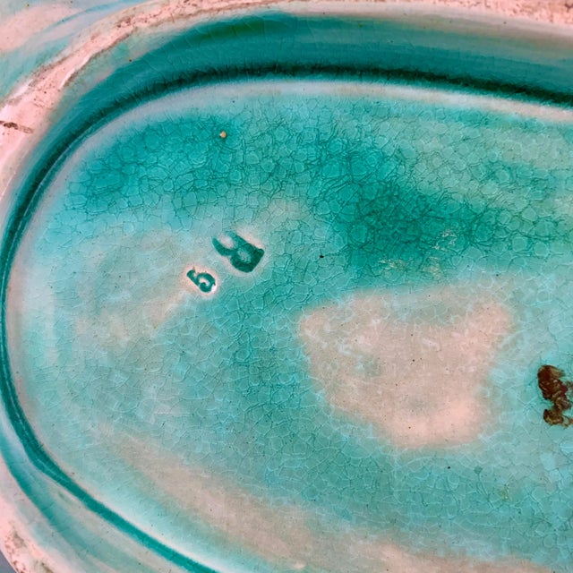 French Creil Et Montereau Trompe l'Oeil Asparagus Server C.1890 For Sale - Image 12 of 13