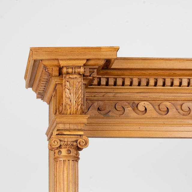 Farmhouse Large 19th Century Danish Pine Bookcase Display Cabinet Apothecary For Sale - Image 3 of 18