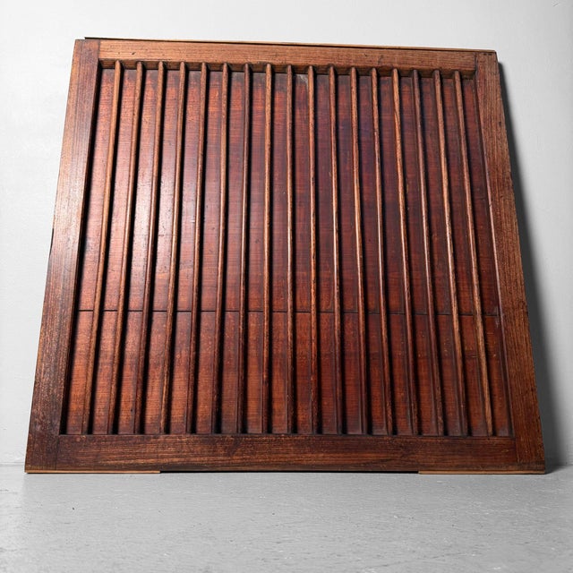 Antique Japanese Wooden Wall Panel, 1890 For Sale - Image 4 of 9