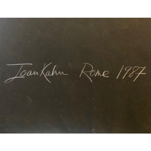 Abstract Expressionism Joan Kahn, Joan Kahn Rome Vibrant Bold Color Abstract Expressionist Modernist Oil Painting, 1987 For Sale - Image 3 of 8