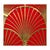 Red Glass Panel, 1980s For Sale - Image 4 of 4