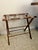 Brown Vintage Folding Luggage Rack For Sale - Image 8 of 8
