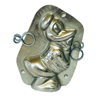 Vintage Dutch Chocolate Mold of Donald Duck For Sale