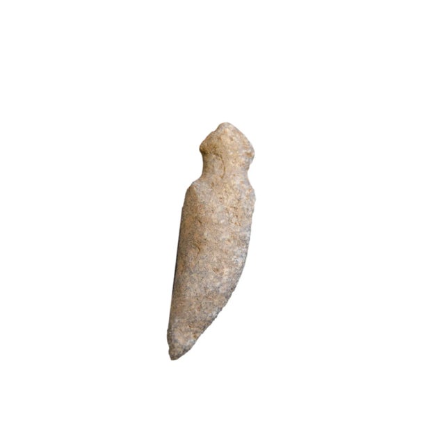 Beige Antique Bronze Age African Stone Primitive Weapon For Sale - Image 8 of 8