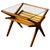 1950s Mid-Century Italian Side Table with Glass Top and Magazine Rack For Sale - Image 9 of 13