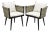 Rove Concepts Pierre Outdoor Dining Chair Aluminum Frame Woven Design - A Pair For Sale
