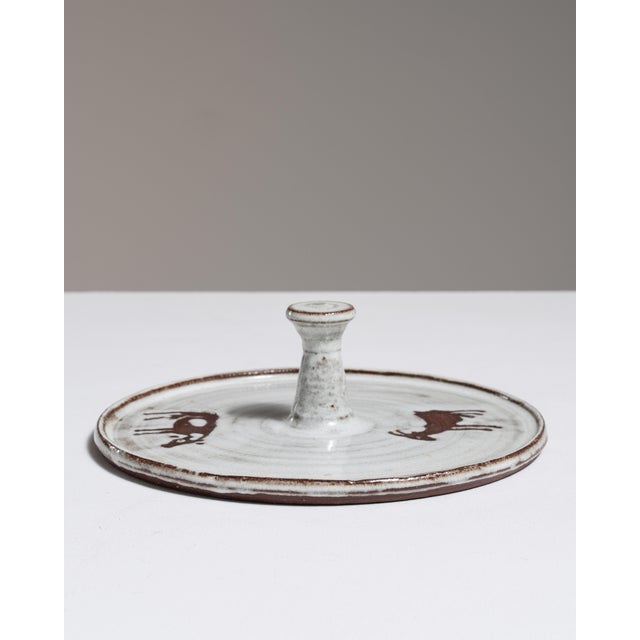 White 1970s Germany White Ceramic Platter For Sale - Image 8 of 15