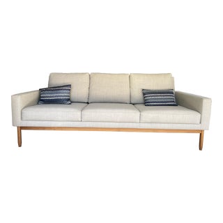 Design Within Reach Raleigh Sofa in Camel Color For Sale