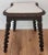 Antique Needlepoint & Carved Beveled Top Barley Twist Legs Stool For Sale - Image 4 of 7