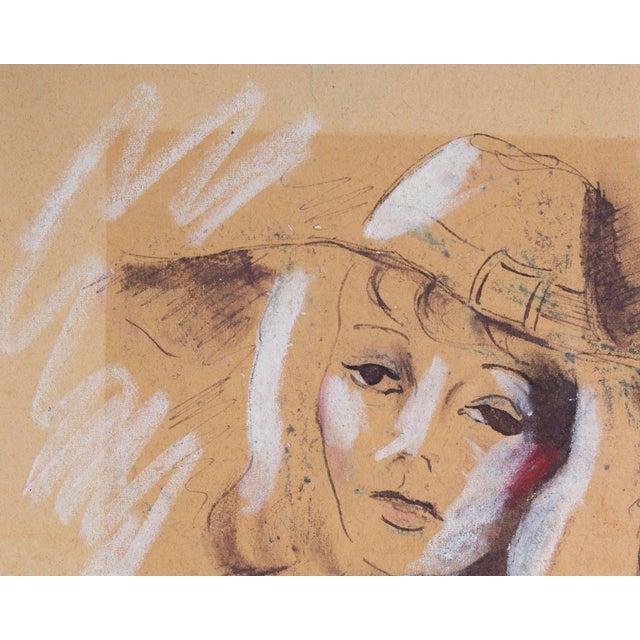 Mixed Media Portrait Drawing by Robert C. Ray For Sale - Image 4 of 7