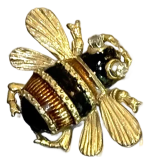 Small Enamel Bumblebee Brooch