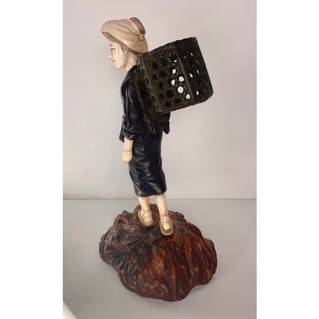 Late 19th Century Antique Japanese Bronze Sculpture Figurine, Meiji Era (1868-1912) For Sale - Image 5 of 13