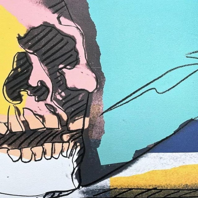 After Andy Warhol, Skull Yellow, 1980s, Print For Sale - Image 4 of 6