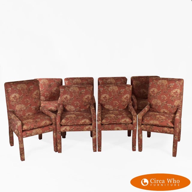 Mid 20th Century Pair of Upholstered Club Chairs by Parson For Sale - Image 5 of 8