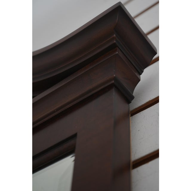 Century Chippendale Mahogany Mirror W. Pediment Top For Sale In Philadelphia - Image 6 of 9