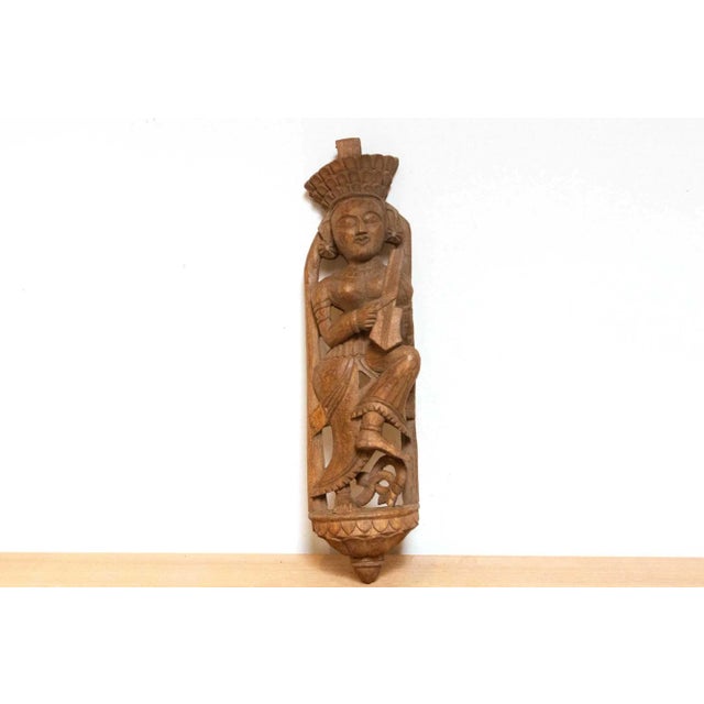 Indian Sarangi Hand Carved Musician For Sale - Image 3 of 7