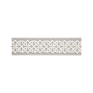 Scalamandre Celtic Embroidered Tape, Mineral Fabric For Sale