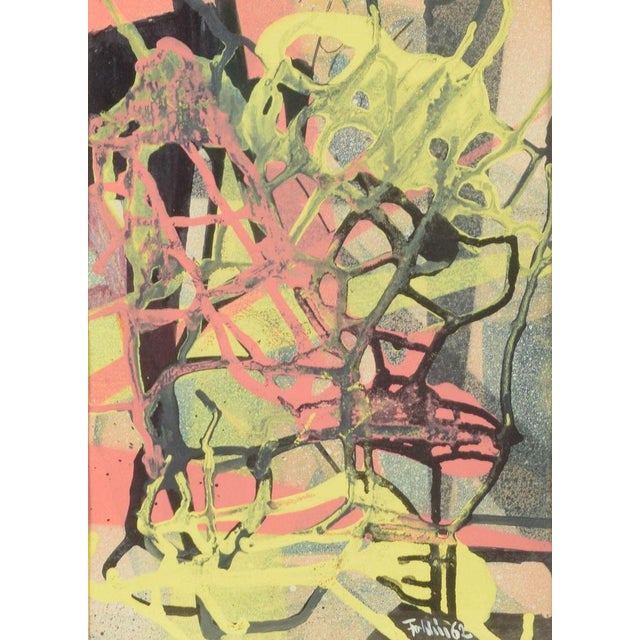 Gunnar Fohlin, Dynamic Abstract Work, 1962, Gouache on Paper For Sale - Image 6 of 6