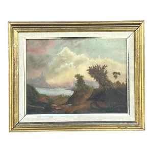 Vintage Traditional Original Landscape Oil Painting on Canvas