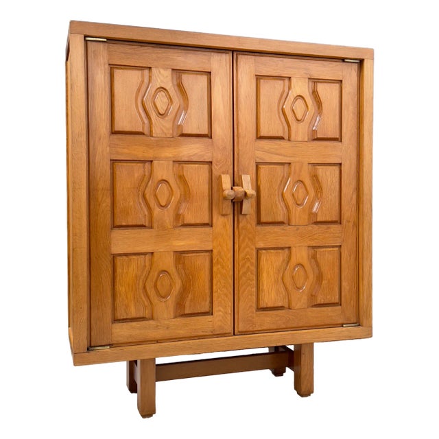 French Cabinet by Guillerme & Chambron for Votre Maison, 1950s For Sale