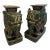 Glazed Terra Cotta Elephant Garden Seats--a Pair For Sale