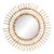 19th Century France Tan Bamboo Mirror For Sale