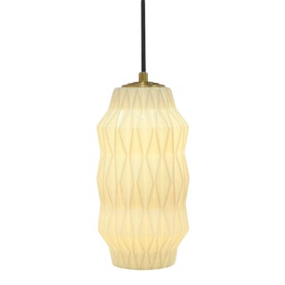 Mimo in Faceted in White With Brass For Sale
