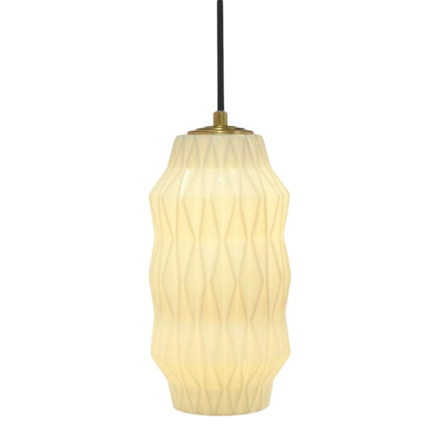Mimo in Faceted in White With Brass For Sale